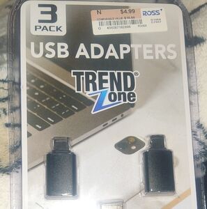 Black USB Adapters 3-Pack 🆕